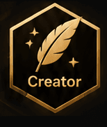 Gold Creator 等级徽章